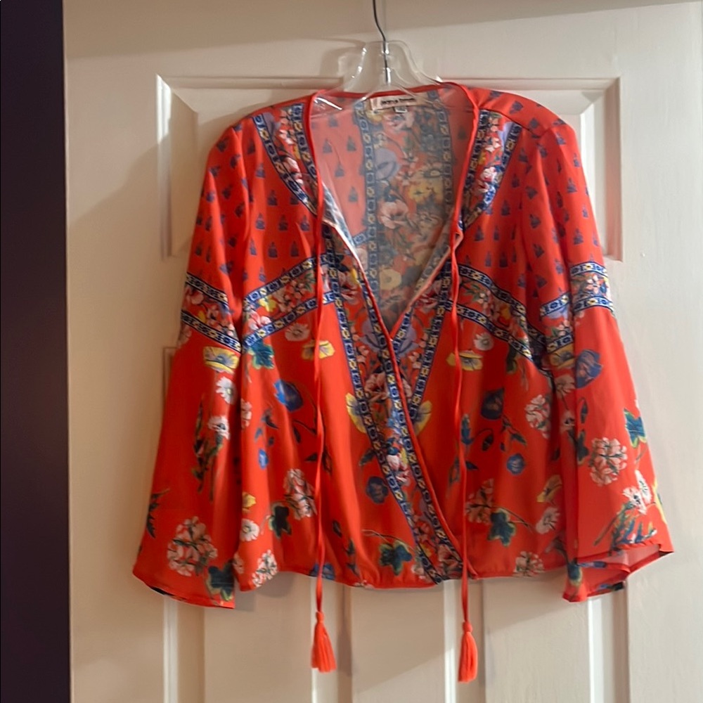 Floral Red Women's Top